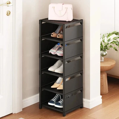 5-8 Layer Multi-Layer Shoe Cabinet Stackable Adjustable Storage Cabinet for Corn - Image 1 of 4
