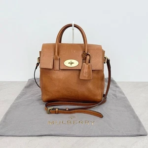 Mulberry Cara Delevingne 2Way Mini Handtasche hellbraun Drehverschluss gebraucht 10163 - Bild 1 von 10