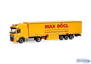 Herpa Max Bögl DAF XG Gardinenplanenauflieger 320016 - Bild 1 von 5