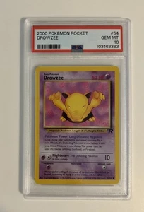 2000 Pokémon Team Rocket #54 - Drowzee - PSA 10 Gem Mint! - Picture 1 of 2