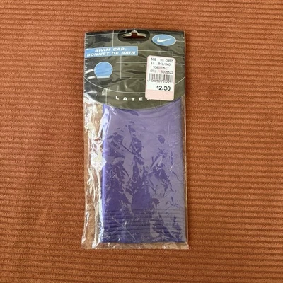 Nike Training Latex Swim Cap Unisex One Size Vintage 90’s Y2K Royal Purple - Image 1 of 4