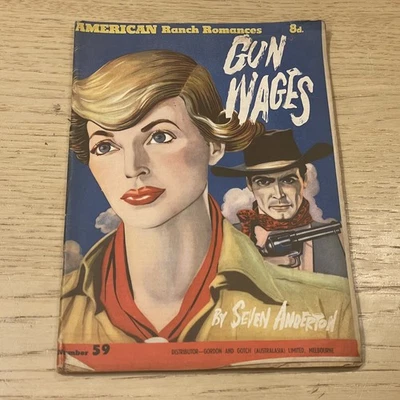 Seven Anderton GUN WAGES American Ranch Romances no 59 Western - Image 1 of 3