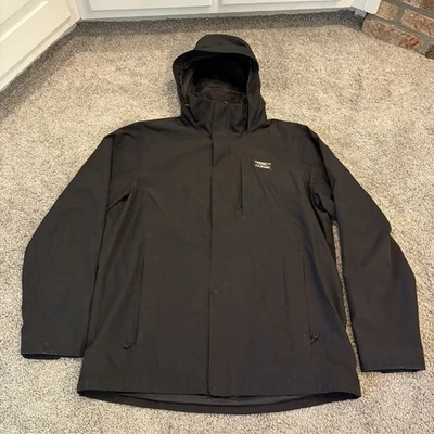 LL Bean Mens Jacket LT Large Tall Black 3 in 1 Windbreaker OUTER SHELL ONLY - Image 1 of 4
