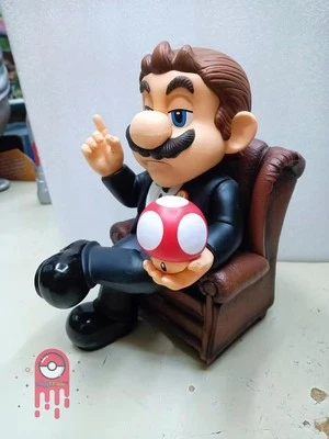 Super Mario Bros. Godfather Cos Mario PVC Statue Toy Model - Image 1 of 3