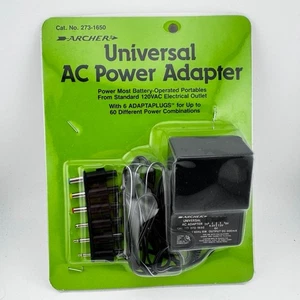 Adaptador de corriente alterna universal Archer con 6 enchufes NUEVO NOS 3V a 9V DC @ 300mA - Imagen 1 de 2