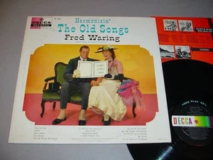 FRED WARING & PENNSYLVANIANS LP Harmonizin' Old Songs - Decca DL8335 - Imagen 1 de 1