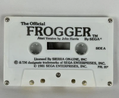 Official Frogger Atari Cassette Tape Sega Sierra Online 1981 Video Game - Image 1 of 4