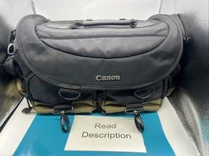 Canon Camera Bag 1EG Gadget Professional Black Green Carry Shoulder Strap **Read - Picture 1 of 15