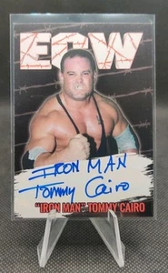 ECW Iron Man Tommy Cairo Auto signed wrestling Card WWE WWF - Picture 1 of 2