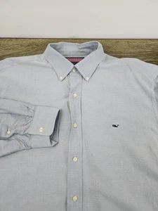 Vineyard Vines Oxford Wal Hemd Herren XL Blau Langarm Baumwolle Button-Down - Bild 1 von 7