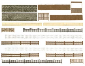 Assorted fences, walls and gates HO/OO Gauge Busch 6017 - Picture 1 of 1
