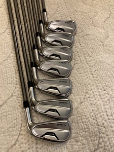 2021 Titleist T200 Iron Set 5-PW,W Aerotech Steelfiber i95 Graphite Stiff + 1/2" - Picture 1 of 24