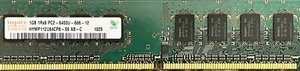 Hynix 1GB PC2-6400U DDR2-800 MHz Desktop-Speicher HYMP112U64CP8-S6 - Bild 1 von 2