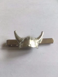 Viking Helmet TG321A Made From Fine English Pewter on a Tie Clip (slide) - Picture 1 of 1