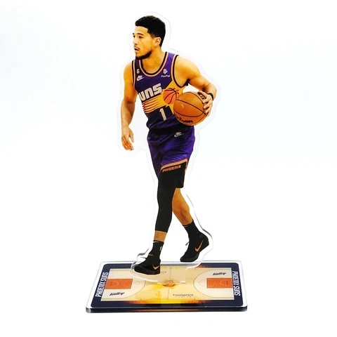 Devin Booker Figure - #1 Phoenix Suns in Classic Jersey Driving Ball Ornament Cover