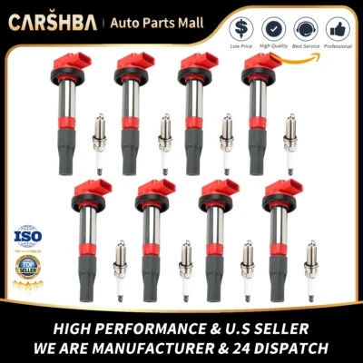8-Ignition Coil &Spark Plug for 03-09 Jaguar S-Type XF XJR/LR3 Range Rover UF519 - Image 1 of 4