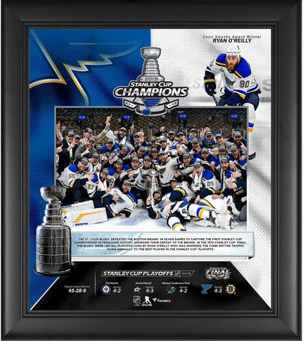 St. Louis Blues 2019 Stanley Cup Champs Framed 15x17 Collage Cover