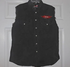 Harley Davidson V Twin Brothers in the Wind Key West Sleeveless Shirt M - Picture 1 of 6