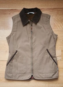 Woolrich Women’s Tan Dorrington 18560 Fleece Lined Vest, Size Medium - Picture 1 of 9