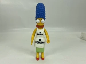 1990 The Simpsons Marge I'd Rather Be Bowling Apron 5" Action Figure Bendable - Picture 1 of 8