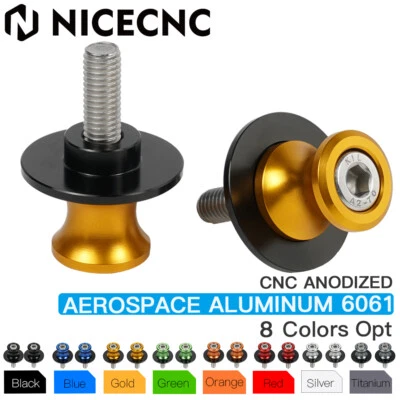 CNC 6mm Swing Arm Spools Slider For Yamaha YZF-R6S 2006-2010 YZF-R1 R6 1998-2015 - Image 1 of 4