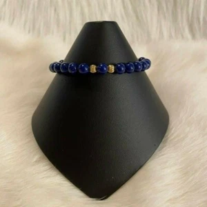 Vintage Avon Navy Blue Bracelet Bead Minimalist Classic Prom Cottagecore 3382 - Picture 1 of 8