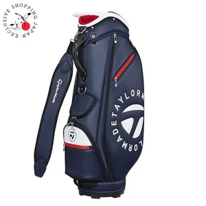 TaylorMade Circle Logo Cart Bag Navy 9.5x47 3.2kg Lightweight 4way Divider 2025 - Picture 1 of 6