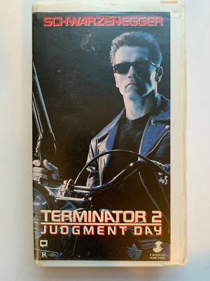 Terminator 2 Judgment Day VHS Tape Arnold Schwarzenegger - Image 1 of 4