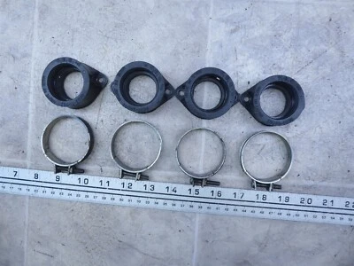 1982 Kawasaki KZ1100 KZ1100A K514-2) engine air intake boots set with clamps - Изображение 1 из 4