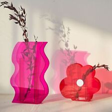 Decoration Creative Desktop Decor Acrylic Vase Geometric Vases Flower Container