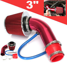  Universal Car Cold Air Intake Filter Red Alumimum Induction Kit Pipe Hose Syste