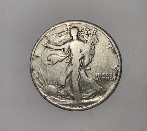 1943 P UNITED STATES US Silver WALKING LIBERTY Half Dollar Coin EAGLE i117117 Cover
