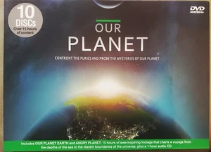 OUR PLANET DVD Box Set PLANET EARTH+ANGRY PLANET Richard Kiley George Kourounis - Imagen 1 de 4