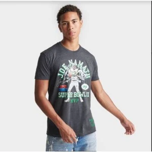 Camiseta Mitchell & Ness Para Hombre New York Jets NFL Joe Namath SB MVP Gris Medio - Imagen 1 de 10