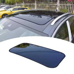 Universal Simulation Fake Sunroof Sticker Cover Black Vinyl Film Car Accessories - Picture 1 of 9