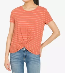 T-shirt Hippie Rose Junior's Twist-Front taglia Junior Small - Foto 1 di 9
