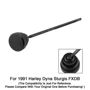 Oil Dipstick Tank Cap Plug 0710-0001 For Dyna Wide Glide FXDL 1991-1998 Black - Picture 1 of 11