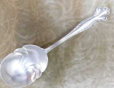 Howard / Mt. Vernon "Hope" plata esterlina 7-5/8" cuchara para servir bayas "FF" mono Foto 1 de 4