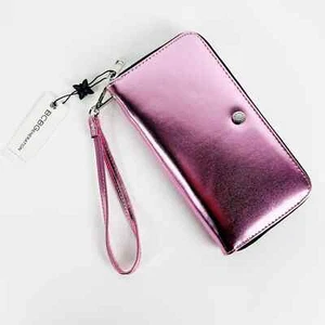 NWT BCBGeneration Kalina Metallic Pink wristlet wallet  - Picture 1 of 6