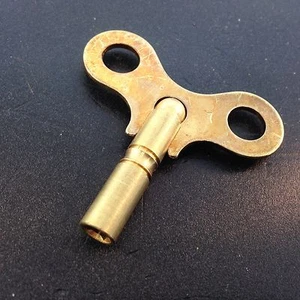 Clock Key # 7 or 3.8 mm. or .150 inches Solid Brass  - Picture 1 of 3