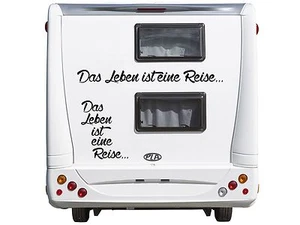 WD ADESIVI PER AUTO IL Leben ist UN da viaggio roulotte DUB 90x8cm - Picture 1 of 1