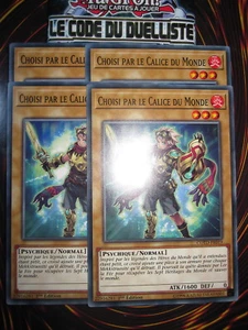 YU-GI-OH! COM CHOISI PAR LE CALICE DU MONDE X4 (PLAYSET) COTD-FR019 NEUF ED 1 - Picture 1 of 1