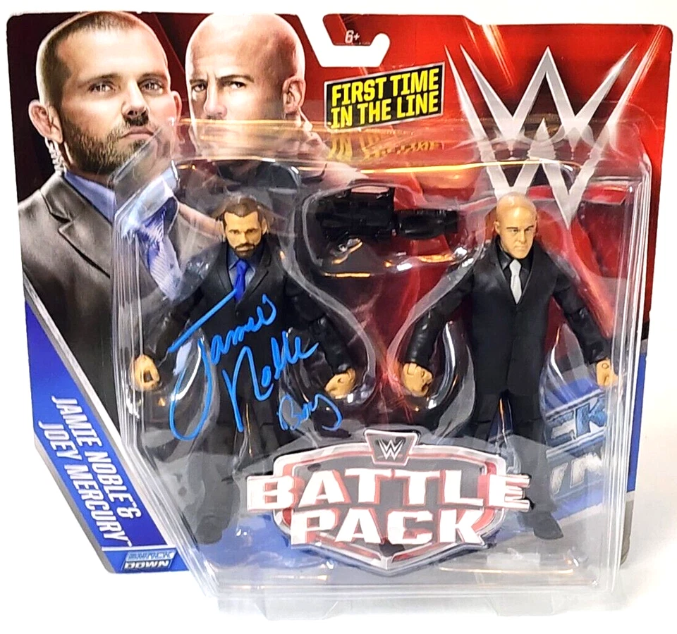 WWE 2015 美泰战斗包 37 人物密封签名 Jamie Noble / Joey Mercury — 第 1/4 张图片