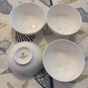 P marked Genuine Bone China Salad Soup Bowls 4 - Picture 1 of 4