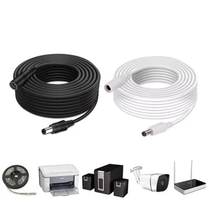 CCTV / LED / DVR / PSU DC STROM VERLÄNGERUNGSKABEL KABEL 5,5 x 2,1 mm für 12 V 9 V 5 V  - Bild 1 von 19