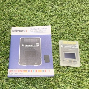 Bitfunx PSxMemCard Gen2 Scheda di Memoria per Console PS1 PS2 con MicroSD da 8 GB - Trasparente - Foto 1 di 6
