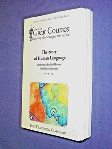 Teaching Co Great Courses TRANSCRIPTS   :    THE STORY OF HUMAN LANGUAGE  sealed - Picture 1 of 1