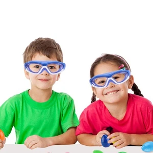 Gafas antiniebla marco grande para niños natación para niñas ojos claros - Imagen 1 de 11