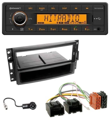 Continental MP3 Bluetooth AUX USB Autoradio für Chevrolet Corvette Uplander 05-1 - Bild 1 von 4