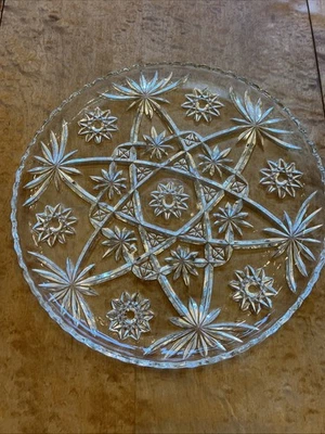 Bandeja para servir tartas PRESCUTADA Anchor Hocking de colección plato estrella de David 13,5" Foto 1 de 4